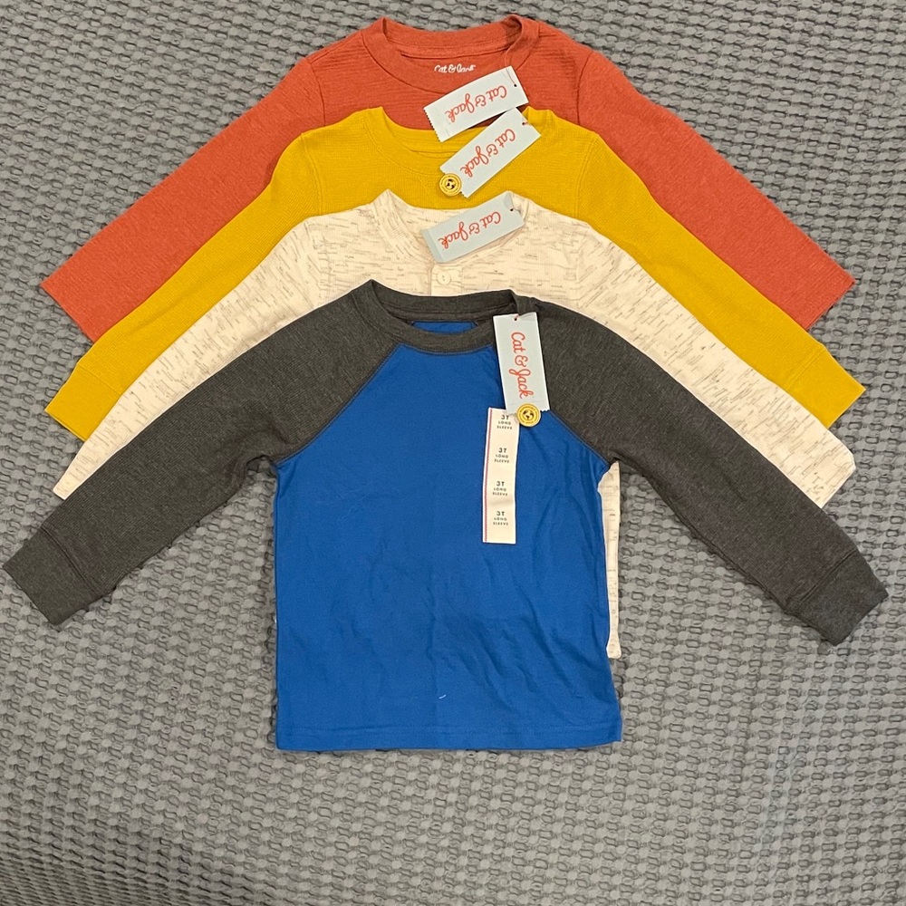 NWT Cat & Jack long sleeve Tee bundle